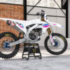 Kit déco motocross Yamaha - Glitch - Rose Bleu Promo