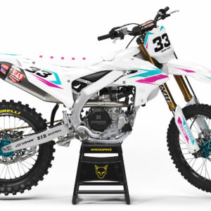 Kit déco motocross Yamaha - Glitch - Teal Rose