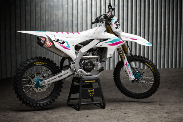 Kit déco motocross Yamaha - Glitch - Teal Rose Promo