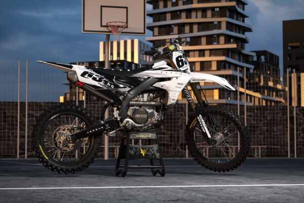 Kit déco motocross Yamaha - Hangout - Gris Promo