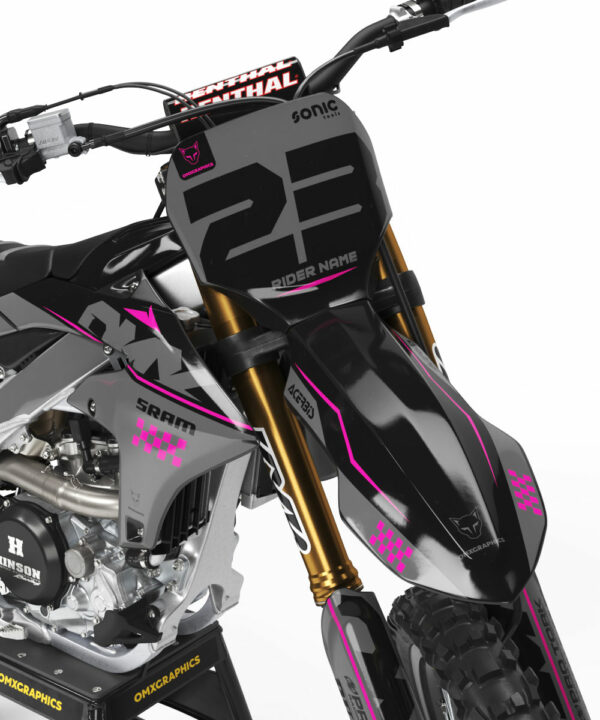 Kit déco motocross Yamaha - Holeshot - Gris 2