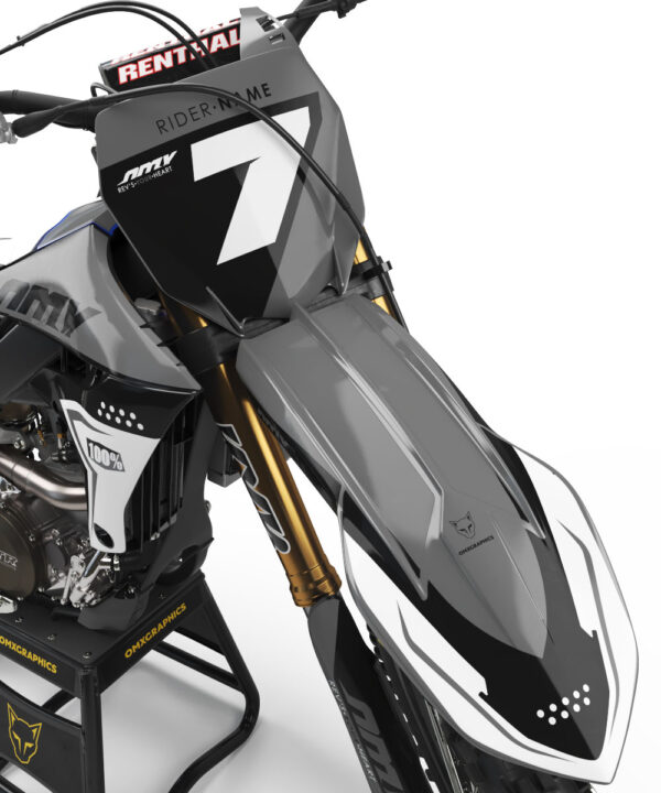 Kit déco motocross Yamaha - Katana - Gris 2