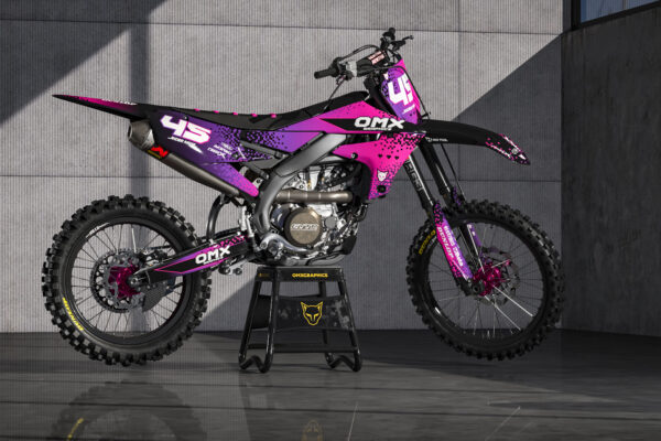 Kit déco motocross Yamaha - Pixel - Rose Promo
