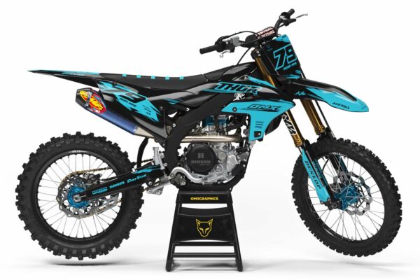 Kit déco motocross Yamaha - Punch - Bleu