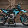 Kit déco motocross Yamaha - Punch - Bleu Promo