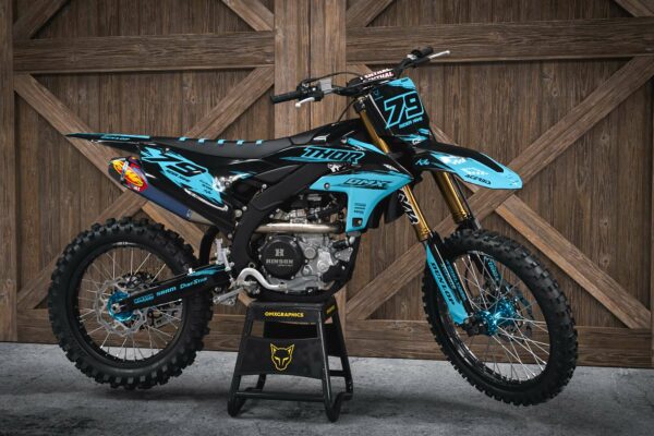 Kit déco motocross Yamaha - Punch - Bleu Promo