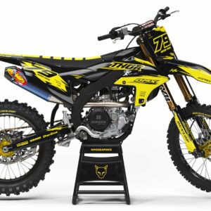 Kit déco motocross Yamaha - Punch - Jaune