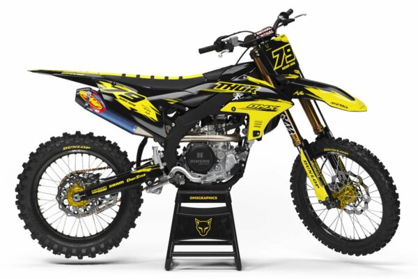 Kit déco motocross Yamaha - Punch - Jaune