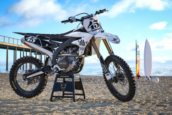 Kit déco motocross Yamaha - Race - Blanc Promo