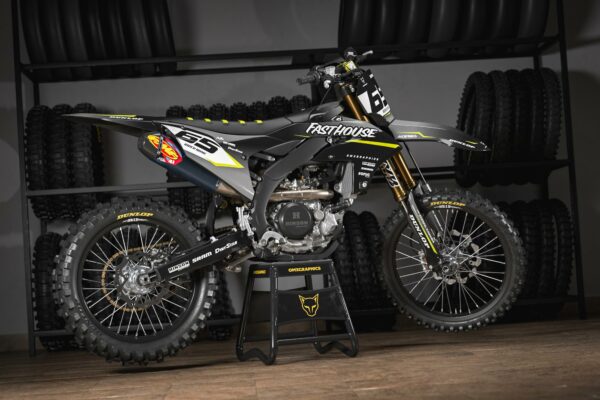 Kit déco motocross Yamaha - Reckless - Noir Gris Promo