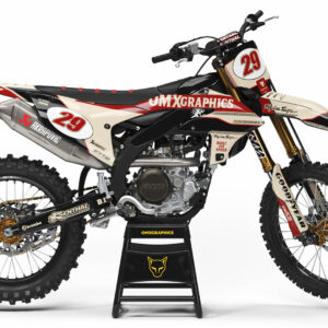 Kit déco motocross Yamaha - Redline - Retro Beige