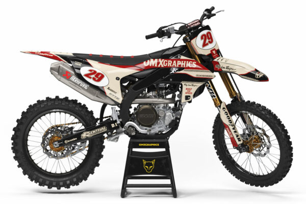 Kit déco motocross Yamaha - Redline - Retro Beige
