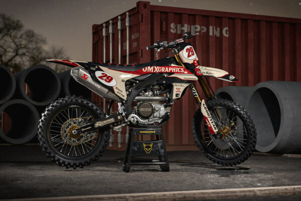 Kit déco motocross Yamaha - Redline - Retro Beige Promo