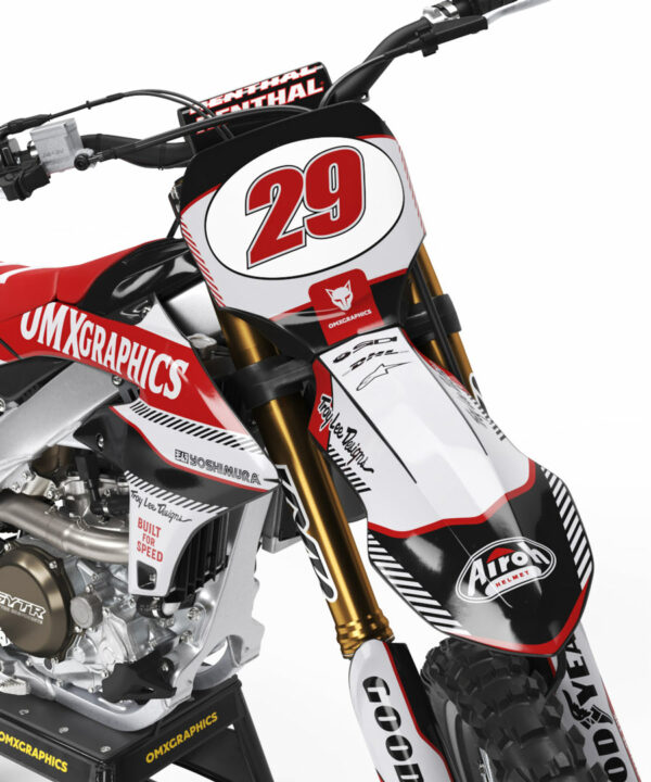 Kit déco motocross Yamaha - Redline - Retro Gris 2