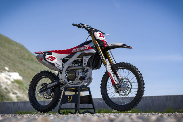 Kit déco motocross Yamaha - Redline - Retro Gris Promo