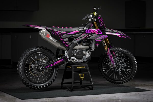 Kit déco motocross Yamaha - Rhyme - Rose Promo