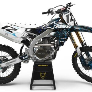 Kit déco motocross Yamaha - Rival - Bleu