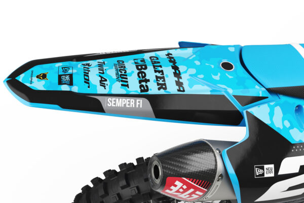Kit déco motocross Yamaha - Semper Fi - Bleu 3