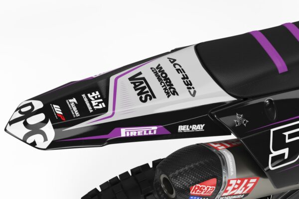 Kit déco motocross Yamaha - Sleek - Gris 3