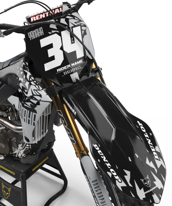 Kit déco motocross Yamaha - Smash - Gris 2