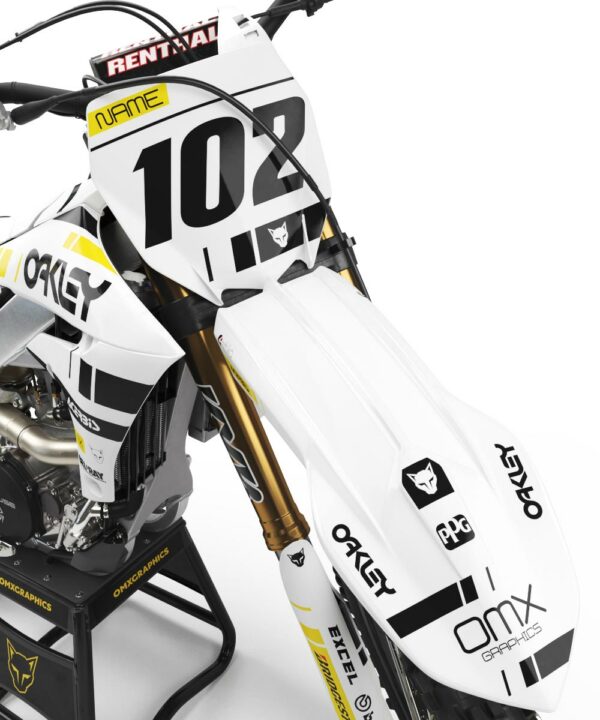 Kit déco motocross Yamaha - Split - Blanc 2