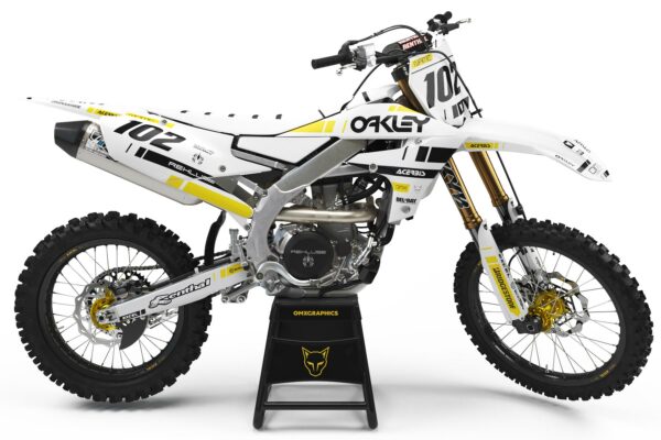 Kit déco motocross Yamaha - Split - Blanc