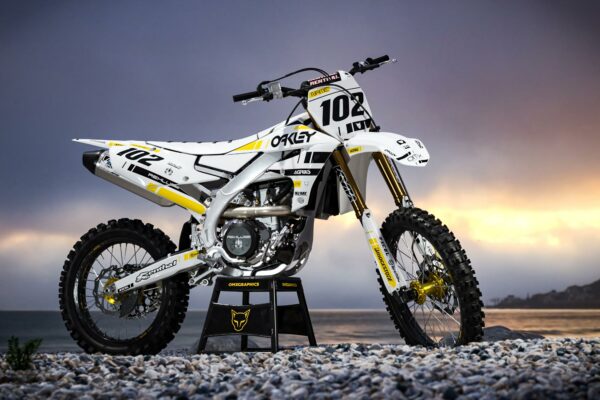 Kit déco motocross Yamaha - Split - Blanc Promo