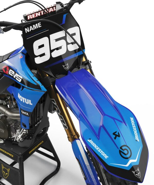 Kit déco motocross Yamaha - Syndicate - Bleu 2