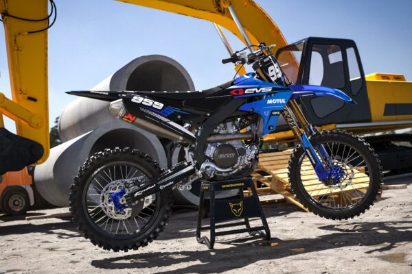 Kit déco motocross Yamaha - Syndicate - Bleu Promo