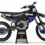 Kit déco motocross Yamaha - Throttle - Bleu