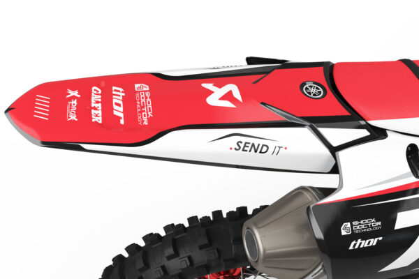 Kit déco motocross Yamaha - Thunder - Rouge 3