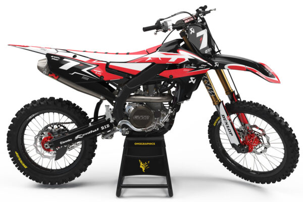 Kit déco motocross Yamaha - Thunder - Rouge