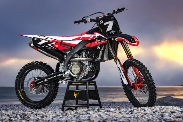 Kit déco motocross Yamaha - Thunder - Rouge Promo