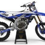 Kit déco motocross Yamaha - Trace - Bleu