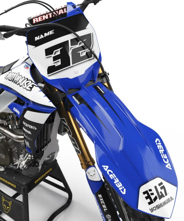 Kit déco motocross Yamaha - Trace - Bleu 2