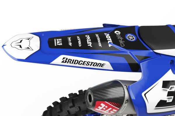 Kit déco motocross Yamaha - Trace - Bleu 3
