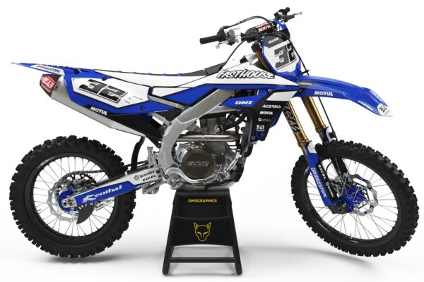 Kit déco motocross Yamaha - Trace - Bleu