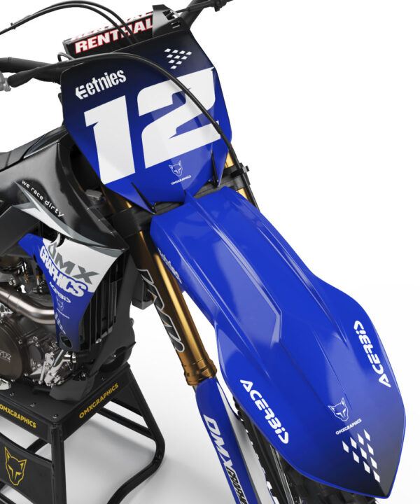 Kit déco motocross Yamaha - Vendetta - Bleu 2