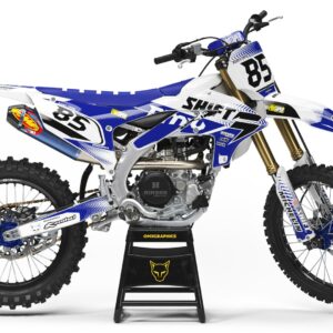 Kit déco motocross Yamaha - Voltage - Blanc Bleu