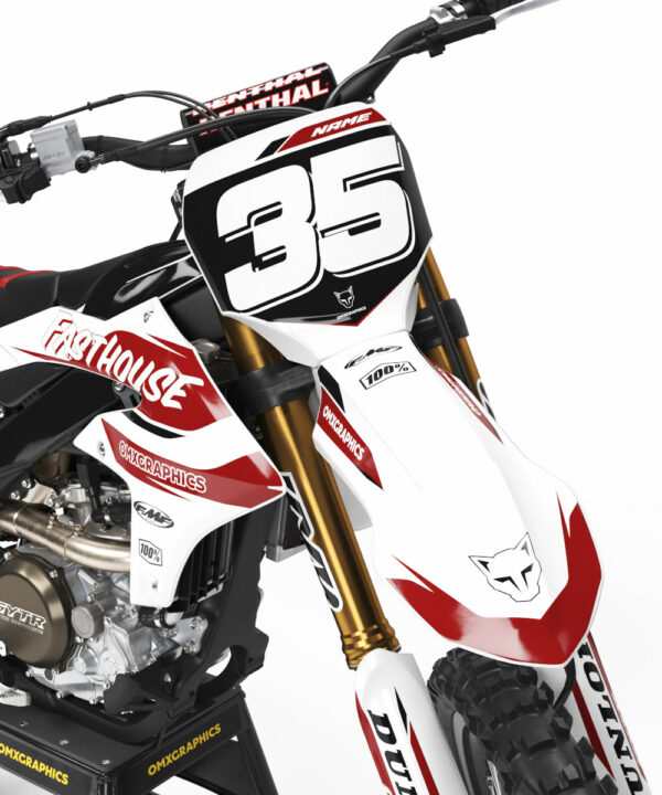 Kit déco motocross Yamaha – Dagger - Blanc 2