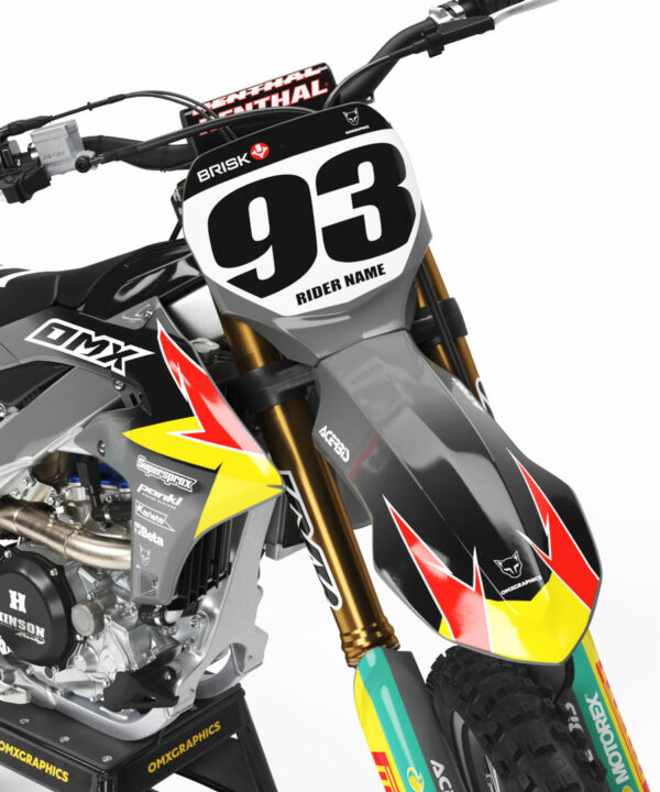 Kit déco motocross Yamaha – Team - Gris 2