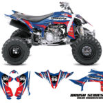 Kit déco quad Yamaha - Brush - Bleu