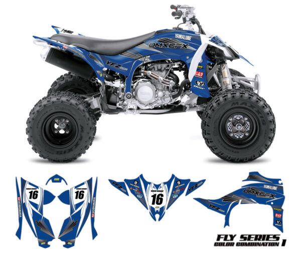 Kit déco quad Yamaha - Fly - Bleu