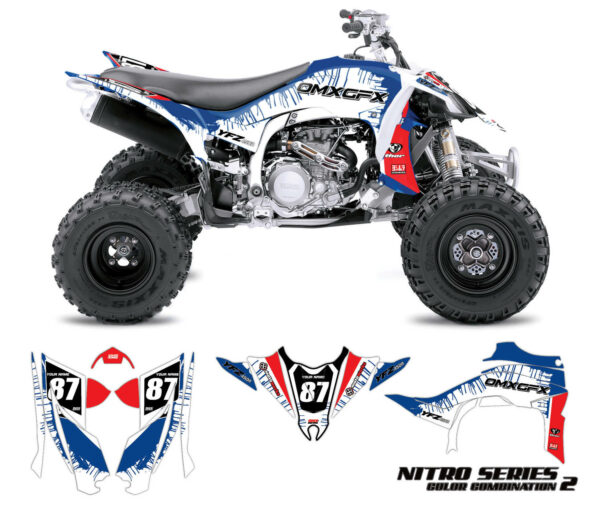 Kit déco quad Yamaha - Nitro - Rouge