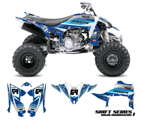Kit déco quad Yamaha - Shift - Bleu