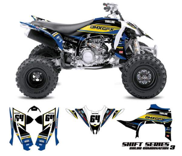 Kit déco quad Yamaha - Shift - Jaune