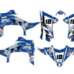 Kit déco quad Yamaha - Star - Bleu