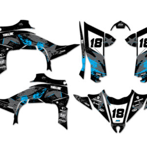 Kit déco quad Yamaha - Star - Gris