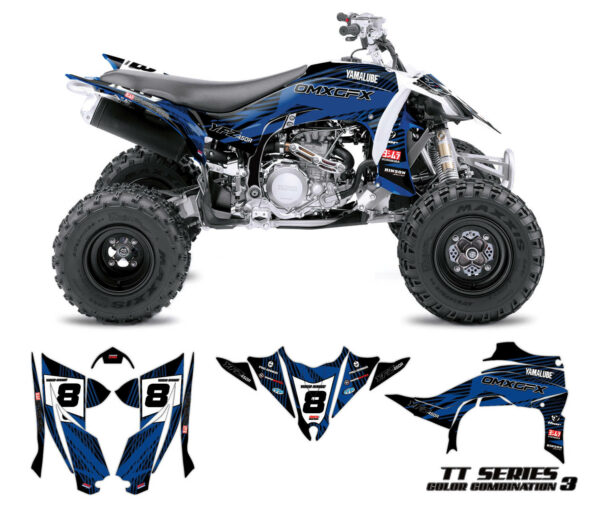Kit déco quad Yamaha - TT - Bleu