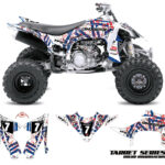 Kit déco quad Yamaha - Target - Blanc